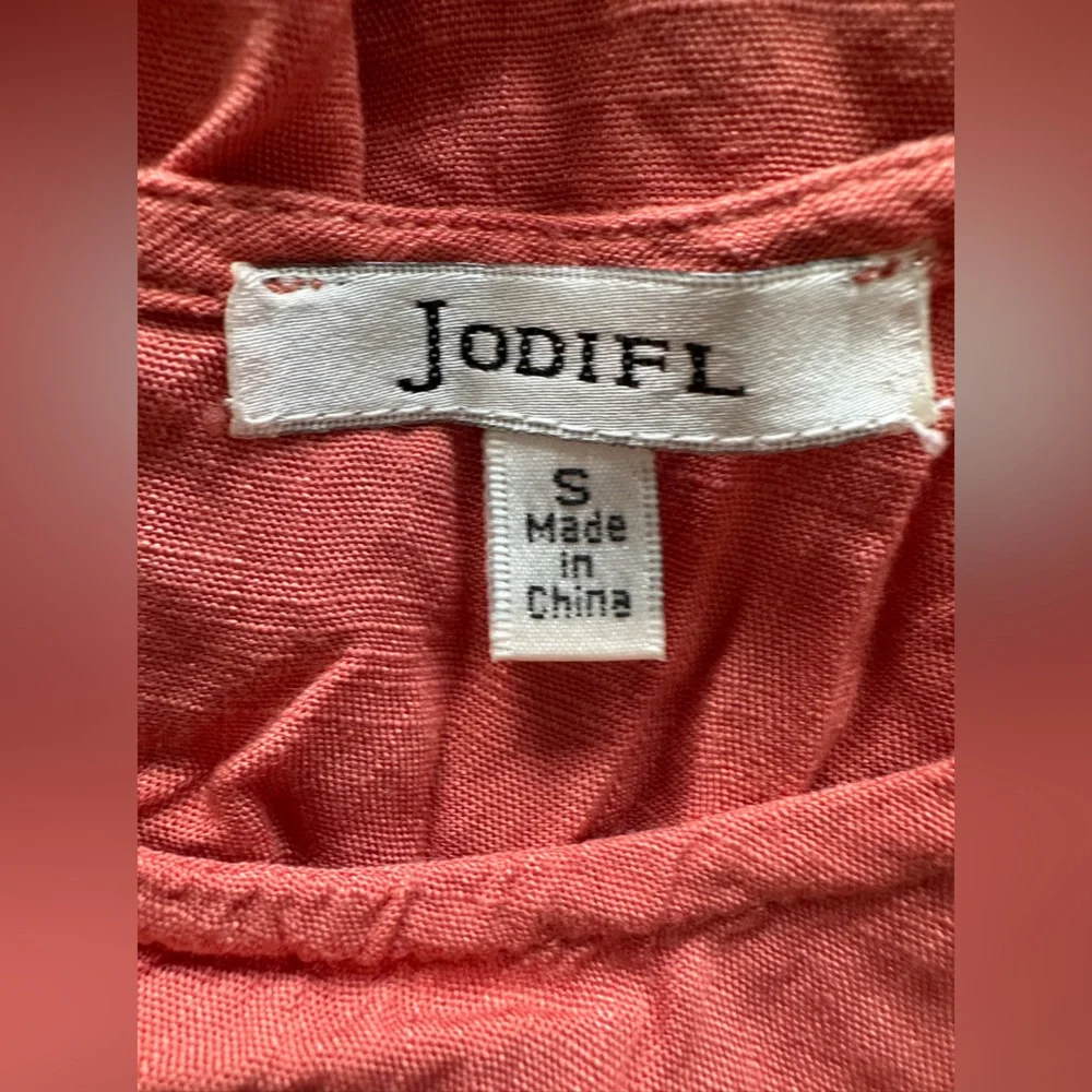 Rust-colored Ruffled Swing Top - Size Small - Picture 5 of 7